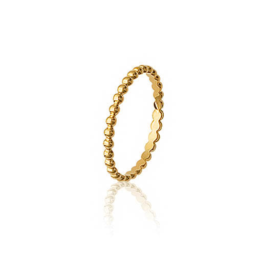 Bague Plaqué Or Balls
