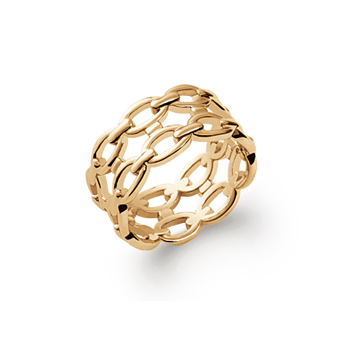 Bague Plaqué Or Chaines