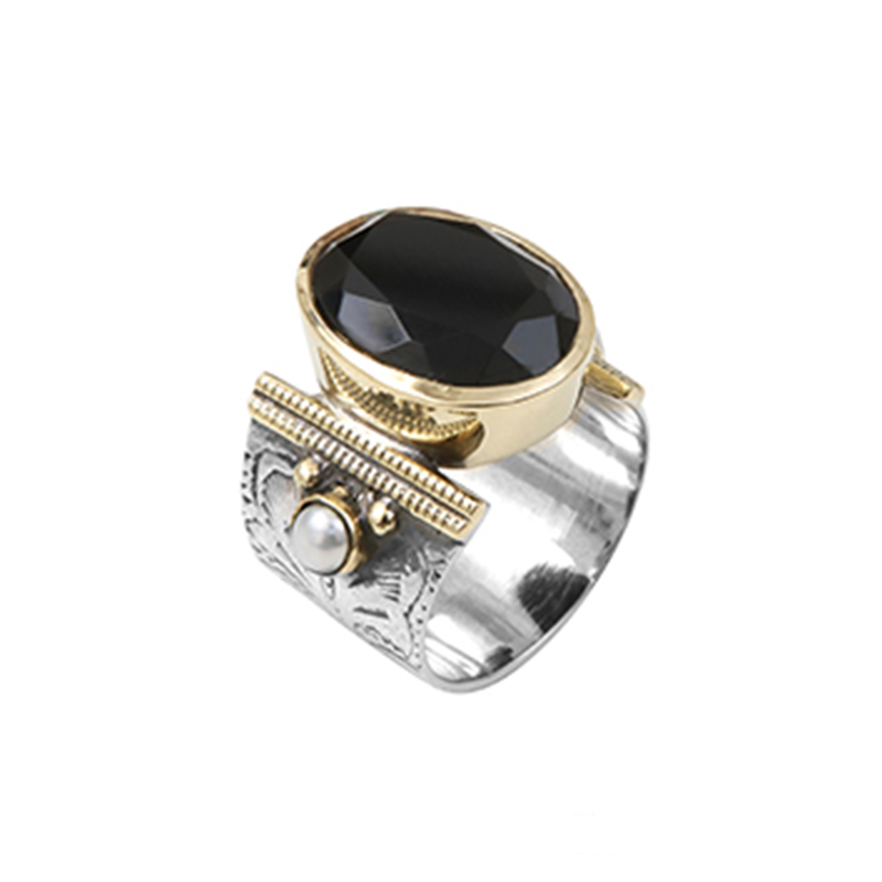 Bague Argent 925 Canyon Onyx
