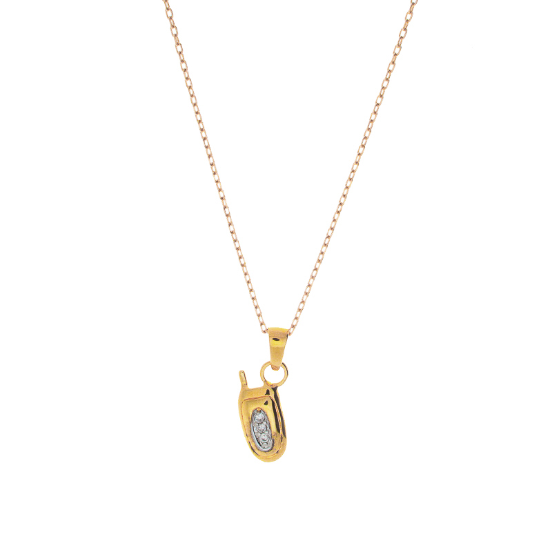 Collier Plaqué Or Hello Moto