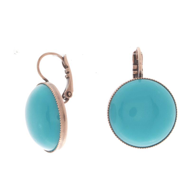 Boucles d'oreilles Tam Tam dans la Ville Cuivré Cercie Matte