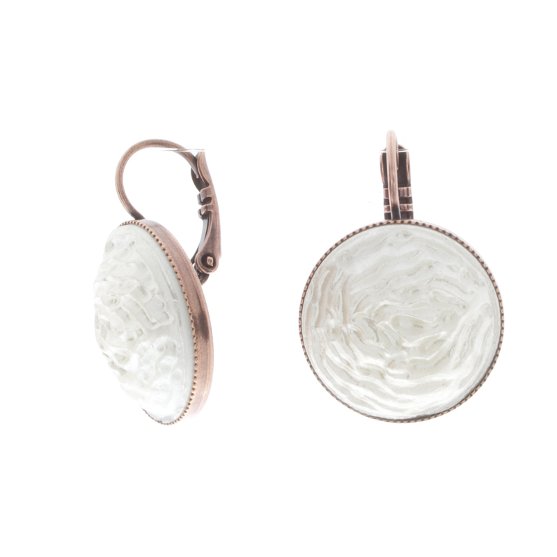 Boucles d'oreilles Tam Tam dans la Ville Cuivré Whipped Cream