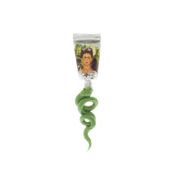 Broche Niki Boden Paint Frida Kahlo Vert