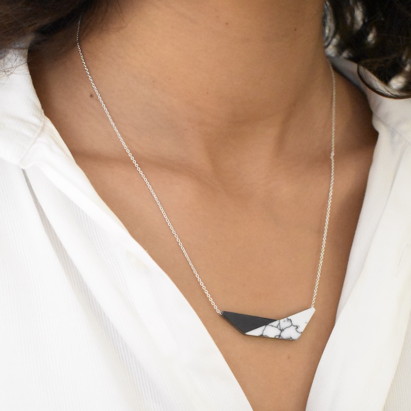 Collier Culture Mix Triangles Marble