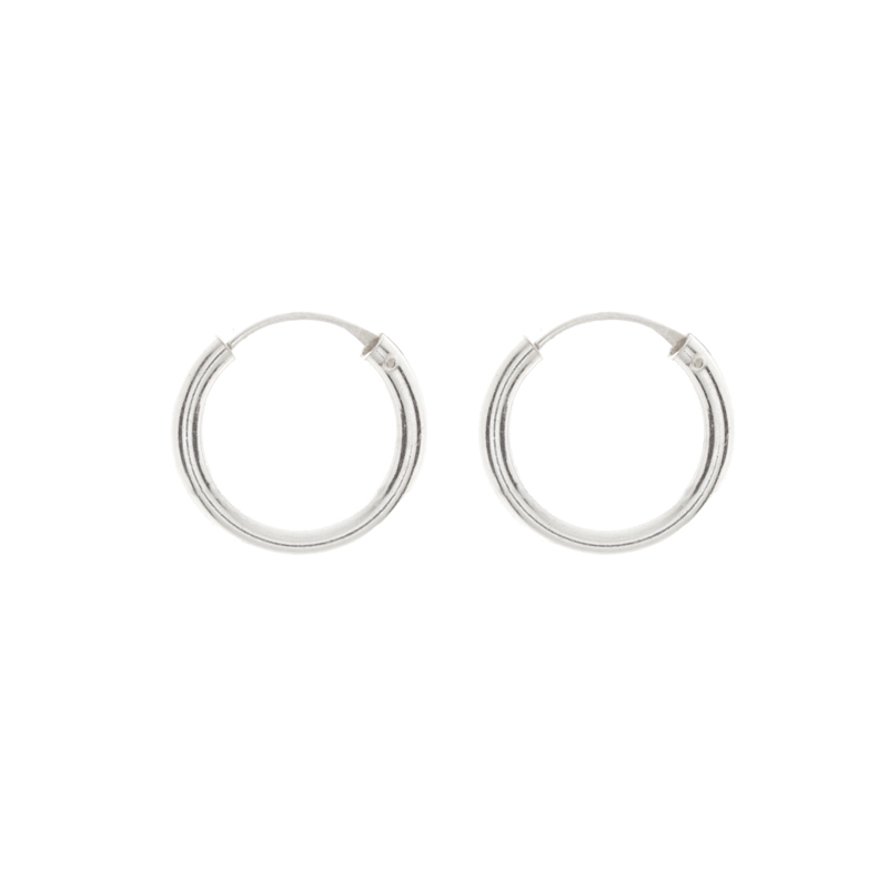 Créoles Argent 925 16mm Tube 2.5mm
