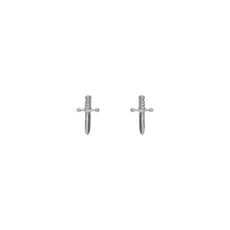 Puces Argent 925 Mini Epée