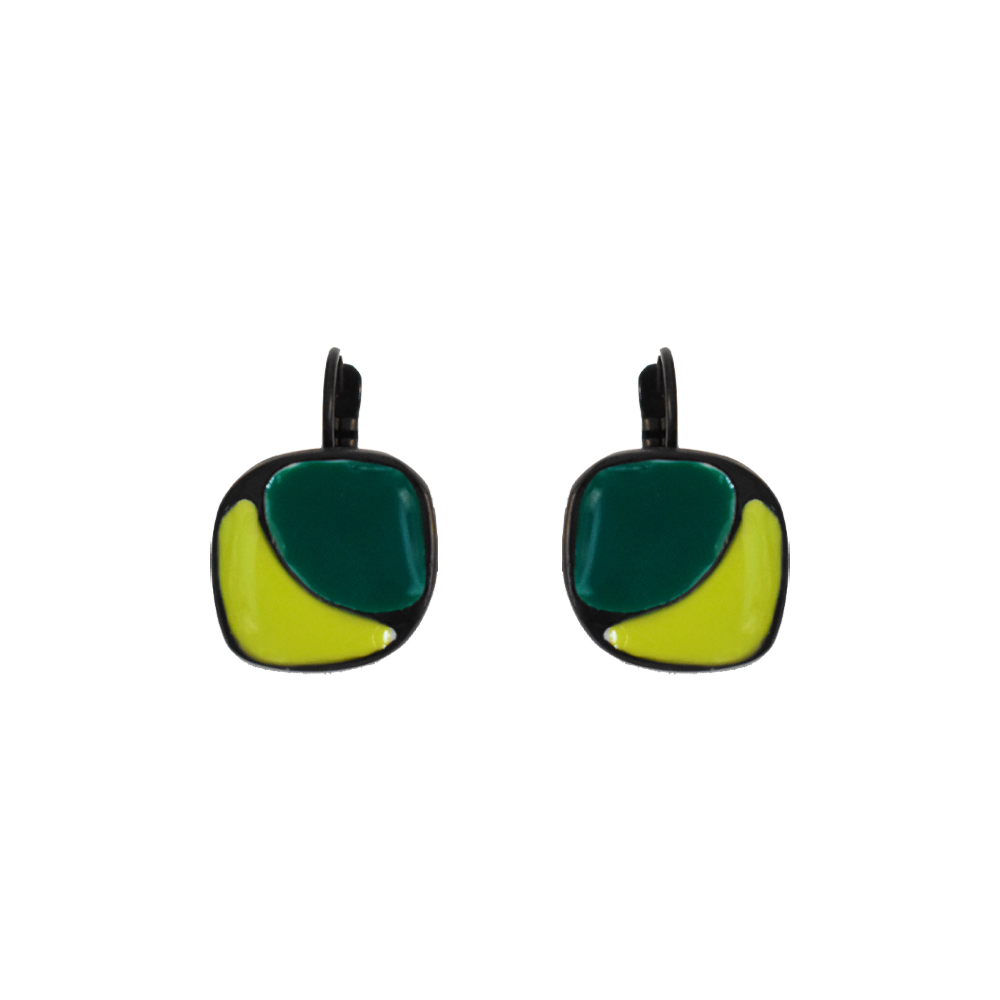 Boucles d'oreilles Thierry Joo Loz Vert/Pomme 1