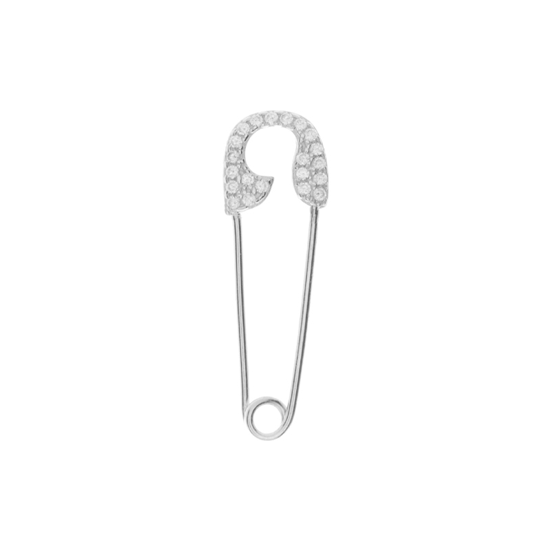 Boucle d'oreille Argent 925 Epingle Zircons
