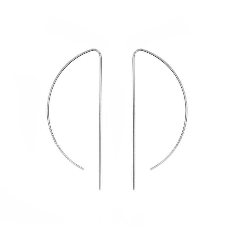 Boucles d'Oreilles Argent 925 Arc