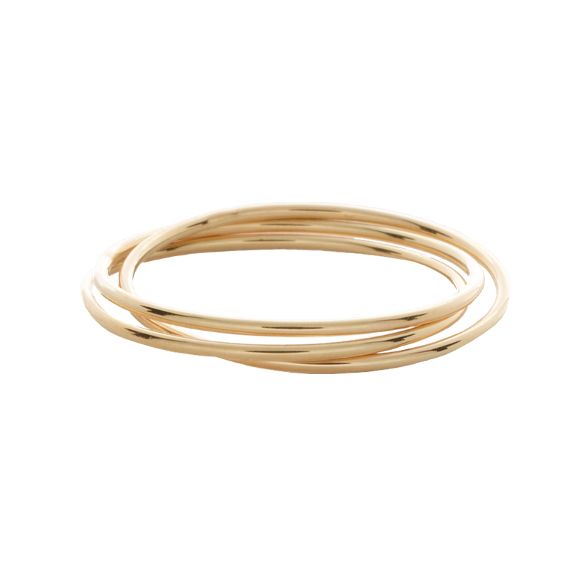 Bague Plaqué Or 3Fils