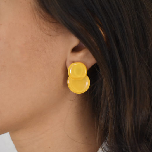 Boucle d'Oreille Nathalie Borderie Wowo Yellow