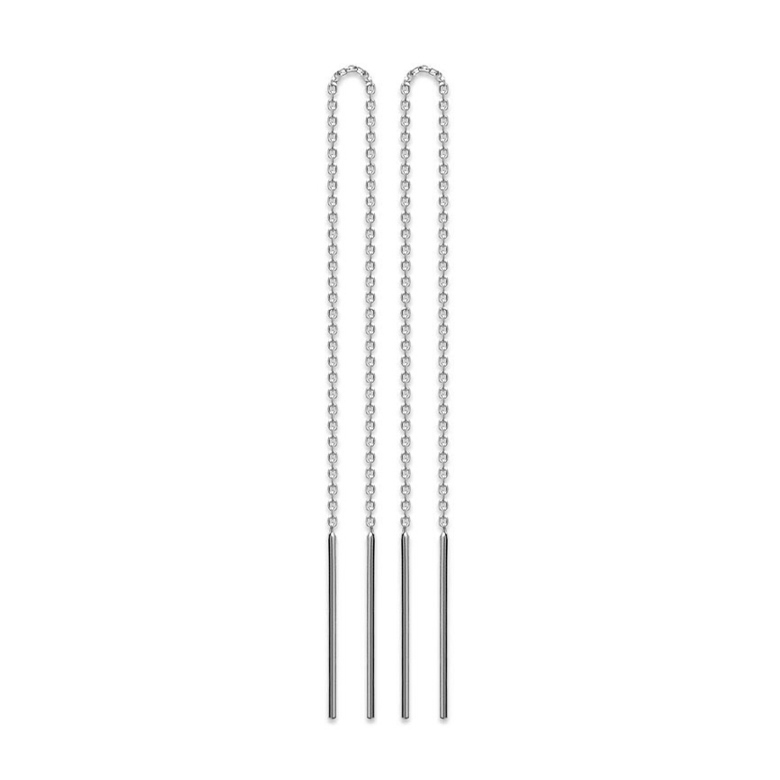 Boucles d'Oreilles Argent 925 Chaines Simple