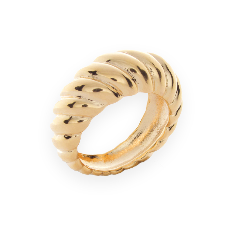 Bague Plaqué Or Vintage