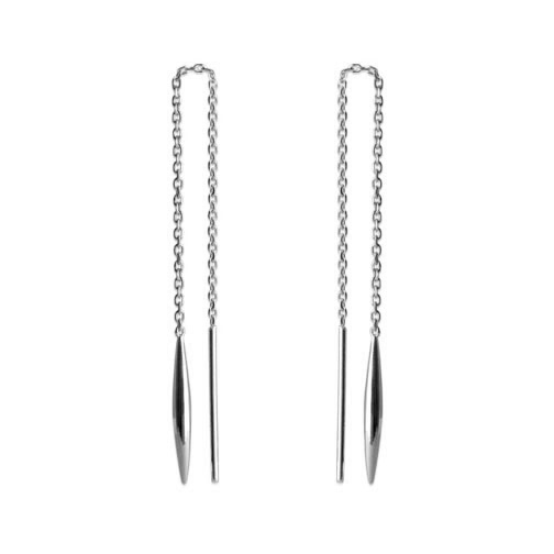 Boucles d'oreilles Argent 925 Chaines Pendule