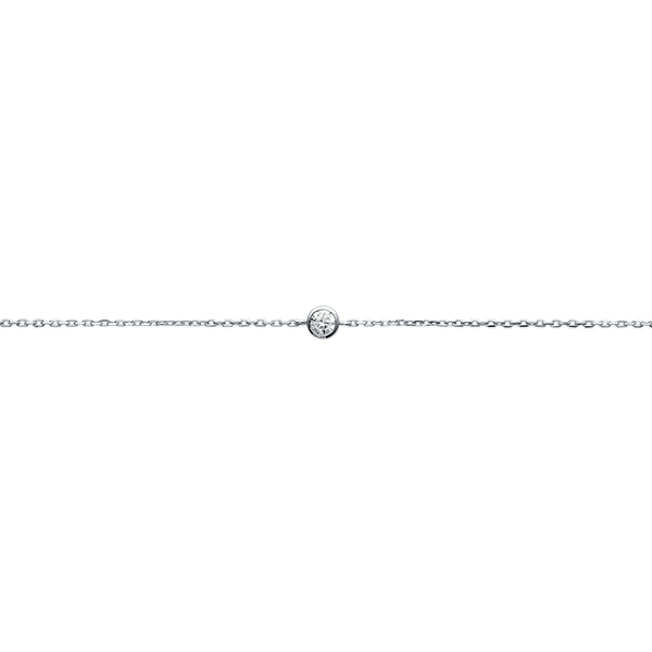 Bracelet Argent 925 Di (Solitaire)