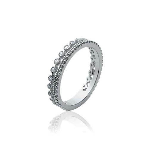 Bague Argent 925 Couronne Edie