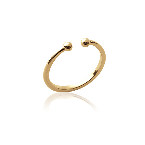 Bague Plaquée Or Pierce