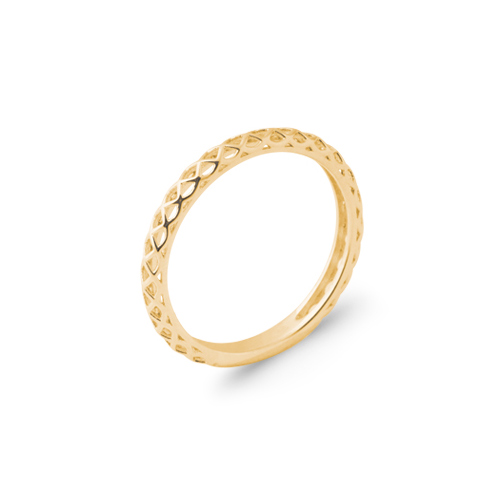 Bague Plaqué Or Ajourée