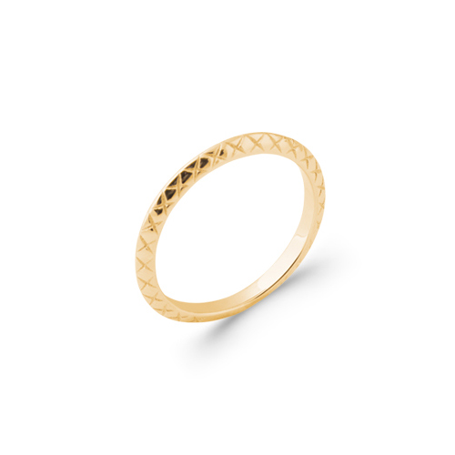 Bague Plaqué Or Serp