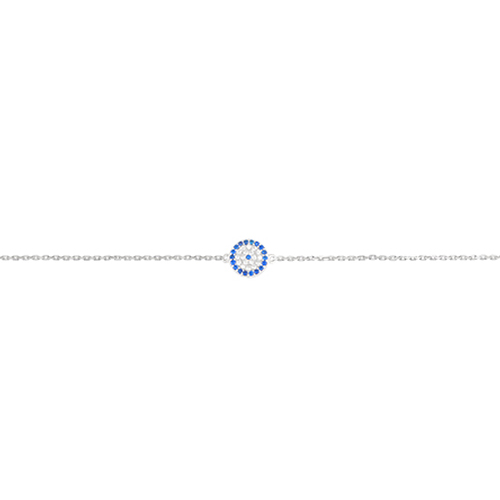 Bracelet Argent 925 Oeil Bleu