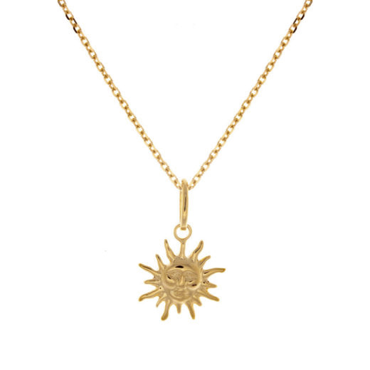 Collier Plaqué Or Soleil