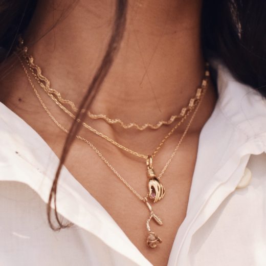 Choker Plaqué Or Wavy