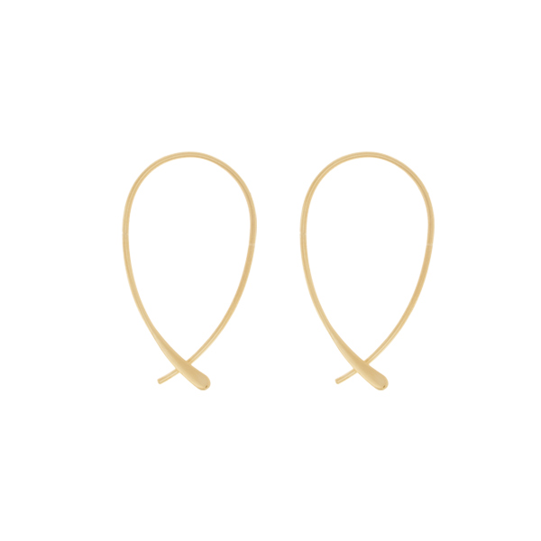 Boucles d'Oreilles Plaqué Or iRIA S