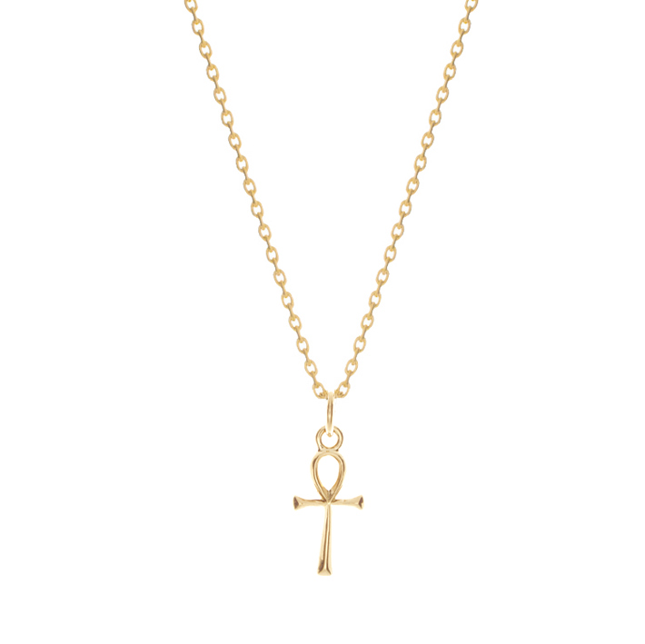 Collier Plaqué Or Croix de Vie S