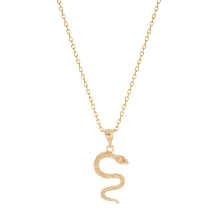 Collier Plaqué Or Serpent