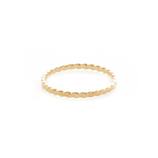 Bague Plaqué Or Vague
