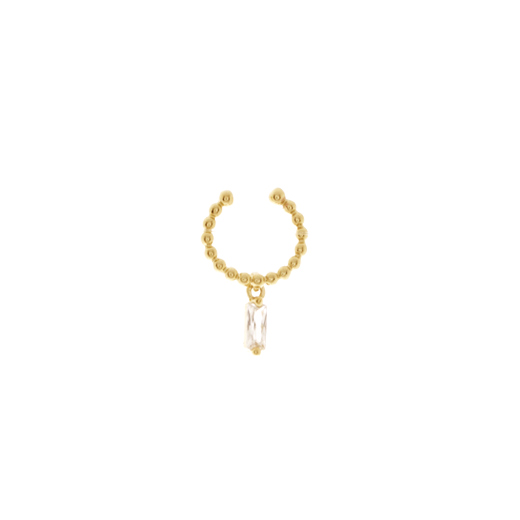 Bague d'oreille Plaqué Or As Zircon Baguette