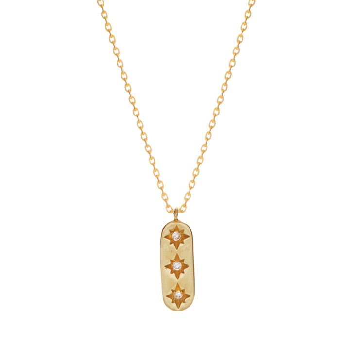Collier Gold Filled Chains Trois Etoiles
