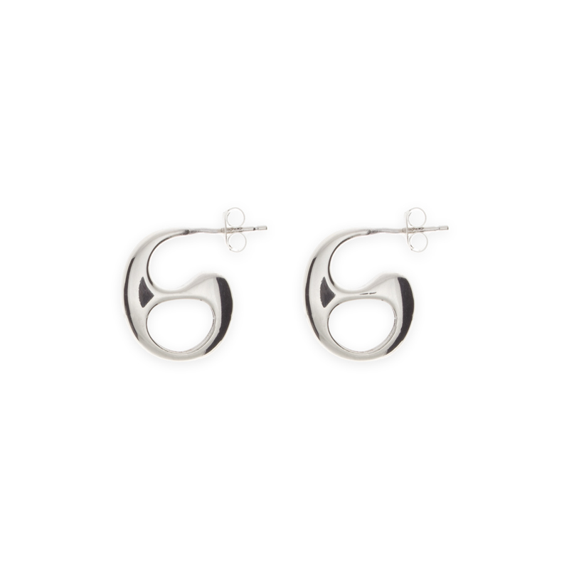 Boucle d'Oreille Argent 925 Coffee